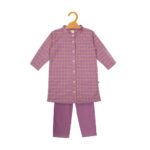 Boys Festive Glitter Printed Kurta and Pajama Set