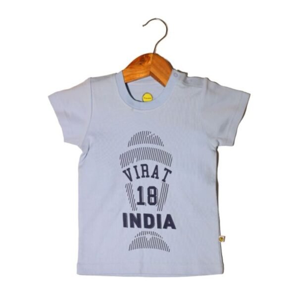 Kids Unisex Virat 18 Cricket Worldcup Printed T-Shirt - Image 1
