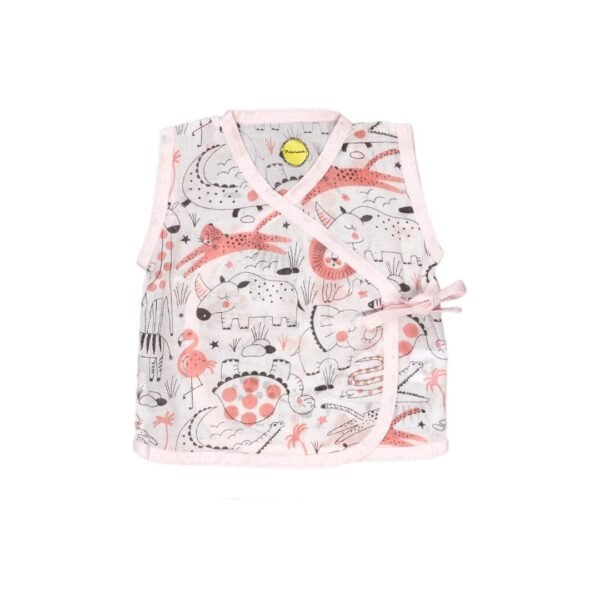 Unisex 100% Organic Cotton Animal Printed Jhabla Set - Image 4