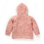Girls Embroidered 100% Organic Cotton Hooded Sweater - Image 2