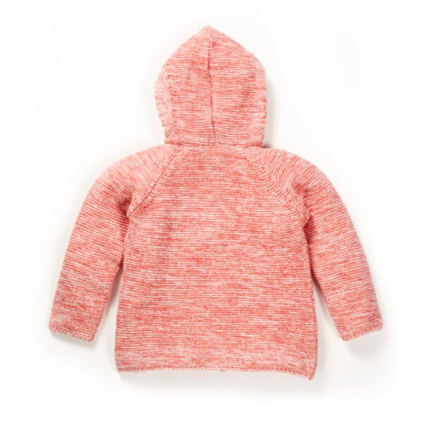 Girls Embroidered 100% Organic Cotton Hooded Sweater - Image 2