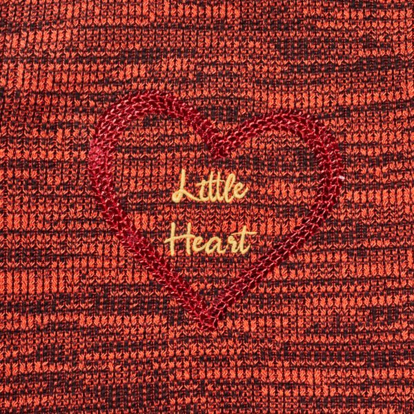 Girls Heart Printed 100% Organic Cotton Sweater - Image 3