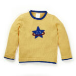 Girls Star Embroidered 100% Organic Cotton Sweater