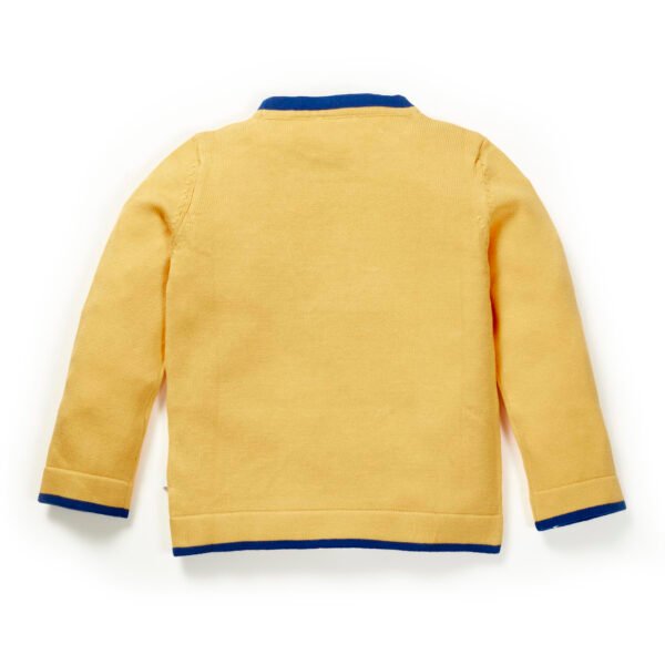 Girls Star Embroidered 100% Organic Cotton Sweater - Image 3