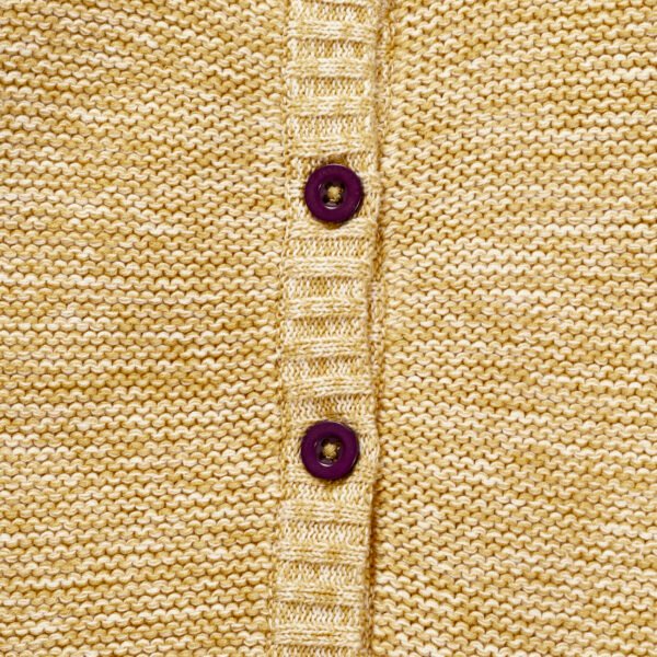 Unisex 100% Organic Cotton Collar Sweater Cardigan - Image 2