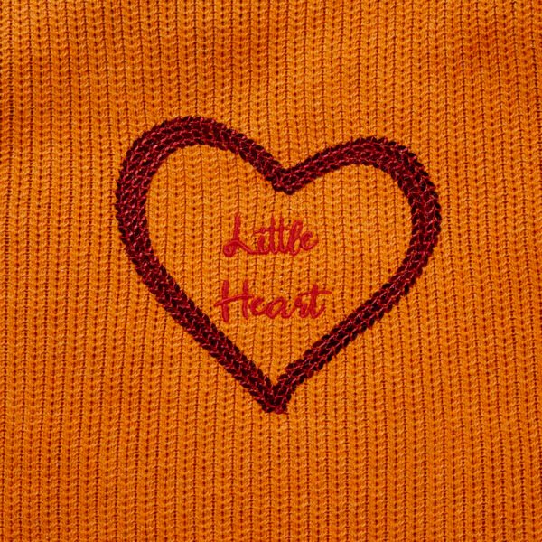 Girls Heart Printed 100% Organic Cotton Sweater - Image 3