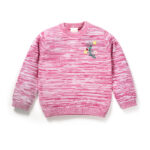Girls Floral Embroidered 100% Organic Cotton Sweater