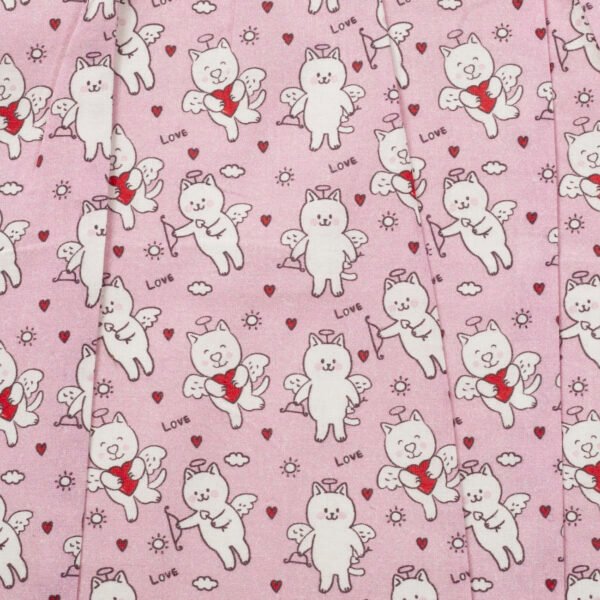 Girls 100% Organic Cotton Angels Printed Balloon Frock - Image 5