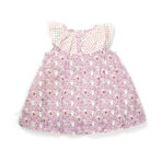 Girls 100% Organic Cotton Angels Printed Balloon Frock - Image 2