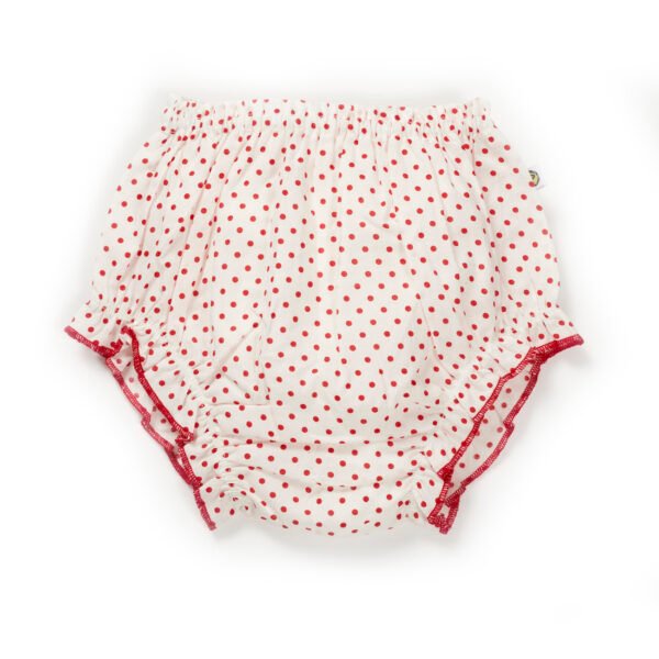 Girls 100% Organic Cotton Angels Printed Balloon Frock - Image 3