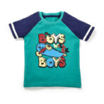 Boys Graphic Printed 100% Organic Cotton T-shirt
