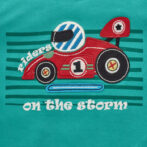 Boys Car Graphic Printed 100% Organic Cotton T-Shirt - Image 3