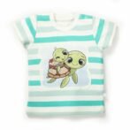 Boys Elephant & Turtle Printed T-Shirt Combo - Image 2