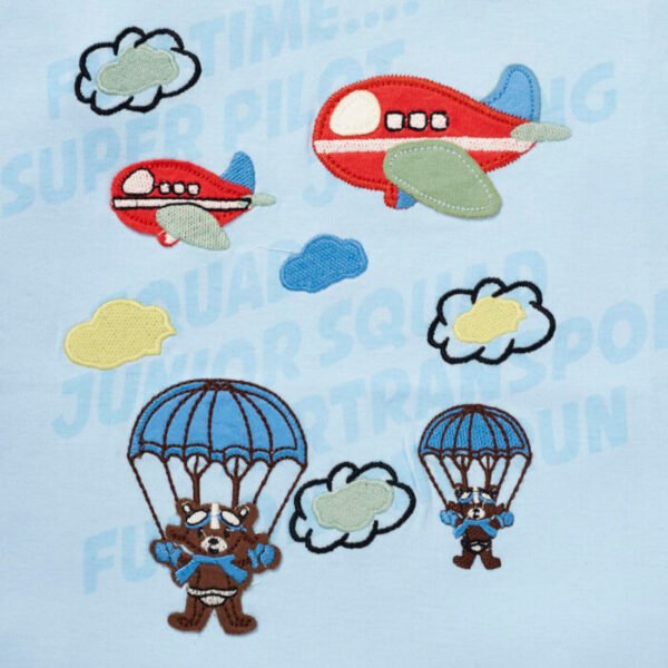Boys Air Fun Graphic Printed Organic Cotton T-Shirt - Image 3