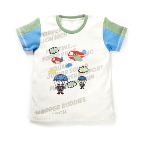 Boys Air Fun Graphic Printed Organic Cotton T-Shirt - Image 1
