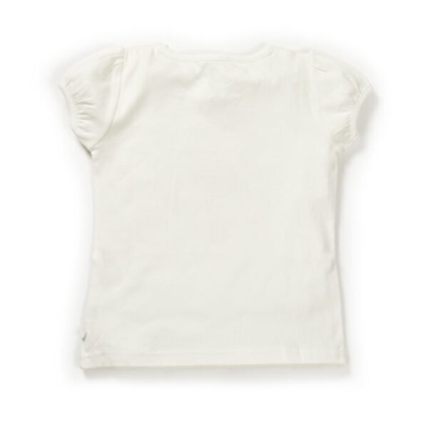 Girls Flamingo Embroidered 100% Organic Cotton Top - Image 3