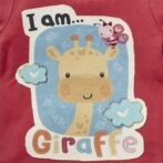 Girls Bird & Giraffe Printed T-Shirts Combo - Pink & Yellow - Image 7