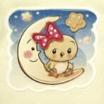 Girls Bird & Giraffe Printed T-Shirts Combo - Pink & Yellow - Image 3