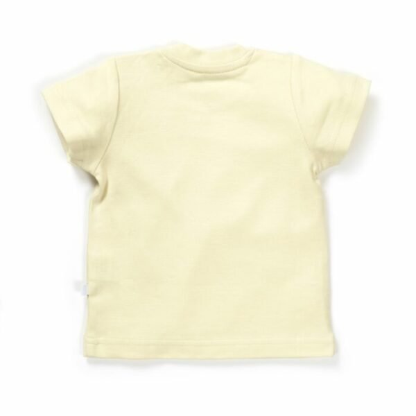 Girls Bird & Giraffe Printed T-Shirts Combo - Pink & Yellow - Image 5