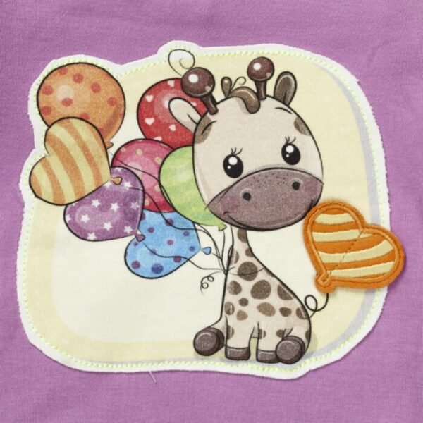 Girls Elephant & Giraffe Printed T-Shirts Combo - Image 7