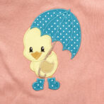 Girls Duck Embroidered 100% Organic Cotton Top - Image 2
