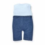 Girls Kitty Embroidered Sleeveless denim Romper - Image 4