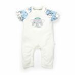 Boys Embroidered Sleepsuit with Elephant print
