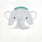 Boys Embroidered Sleepsuit with Elephant print - Image 2