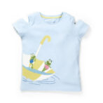 Kids Girl 100% Organic Cotton Umbrella Printed Top