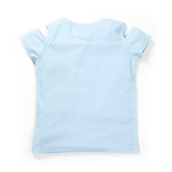 Kids Girl 100% Organic Cotton Umbrella Printed Top - Image 3