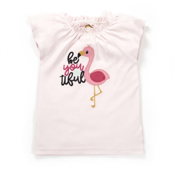 Girls Printed 100% Organic Cotton long Top & Leggings Set - Image 2