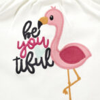 Girls Printed 100% Organic Cotton Top & Leggings Set - Image 3