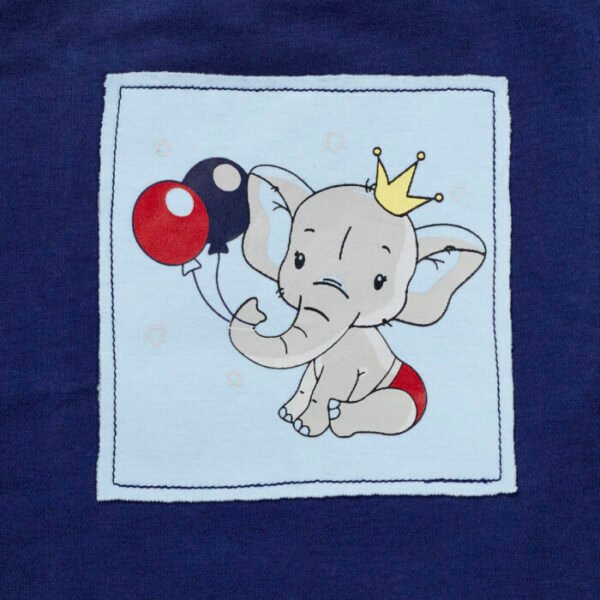 Boys 100% Organic Cotton T-shirt & Pant with Elephant Print - Image 3