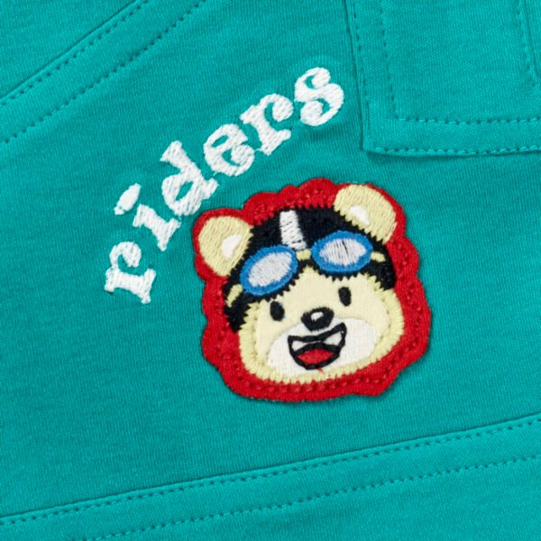 Boys Riders Embroidered 100% Organic Cotton Shorts - Image 3