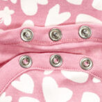 Girls Printed 100% Organic Cotton Frill Neck Bodysuit - Image 4