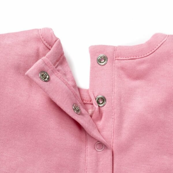 Girls Printed 100% Organic Cotton Jacket Styles Dress - Image 3