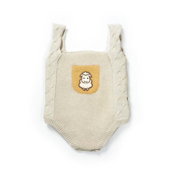Unisex Sheep Printed Baby Sweater Bodysuits - Image 1