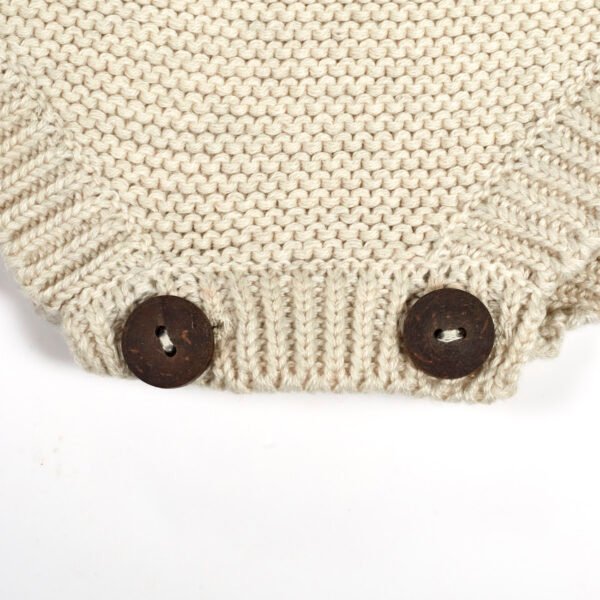 Unisex Sheep Printed Baby Sweater Bodysuits - Image 3