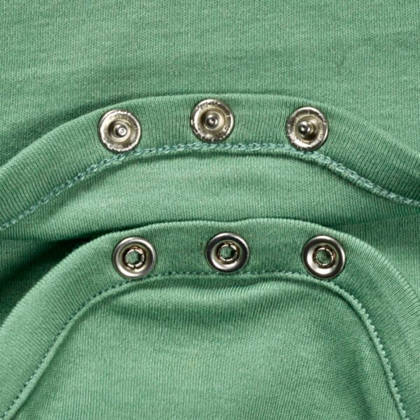 Boys 100% Organic Cotton Bodysuit with Monkey Print - Image 4