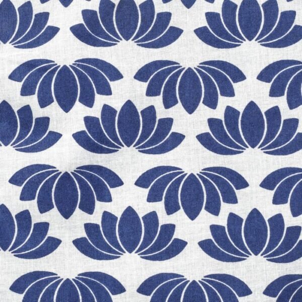 Boys Ethnic Lotus Printed Kurta and Pajama Set - Image 4