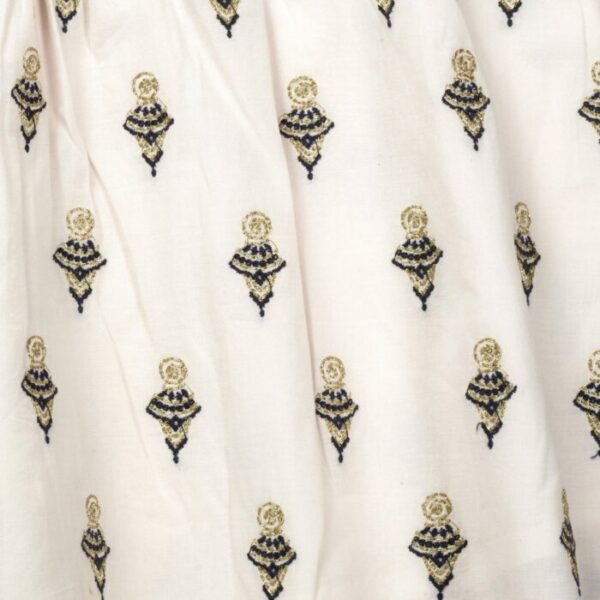 Girls Festive Embroidered 100% Organic Top & Pyjama - Image 2