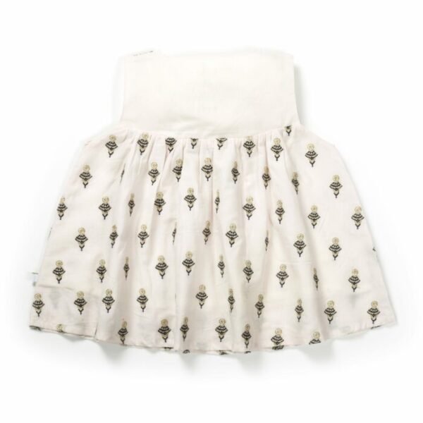 Girls Festive Embroidered 100% Organic Top & Pyjama - Image 4