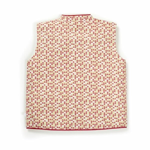 Boys Geometric Printed 100% Organic Cotton Nehru Jacket - Image 2
