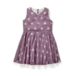 Girls Glitter Printed 100% Organic Cotton Frock