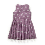 Girls Glitter Printed 100% Organic Cotton Frock - Image 2