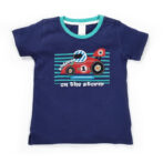 Boys Car Graphic Printed 100% Organic Cotton T-Shirt
