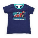 Boys Car Graphic Printed 100% Organic Cotton T-Shirt