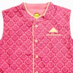 Boys Ethnic Printed 100% Organic Cotton Nehru Jacket - Image 2