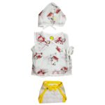 Unisex 100% Organic Cotton Cat Printed Jhabla Set