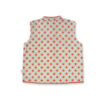Organic Cotton Stand Collar Glitter Printed Jacket - Image 3